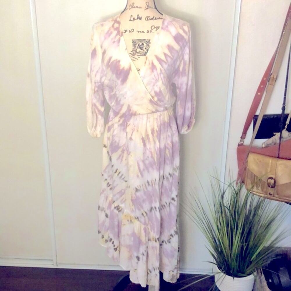 NWT! Young Fabulous & Broke Jillian Tie Dye Maxi Dress size XS